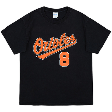 2001 Baltimore Orioles Ripken #8 Majestic T-shirt - 8/10 - (M)
