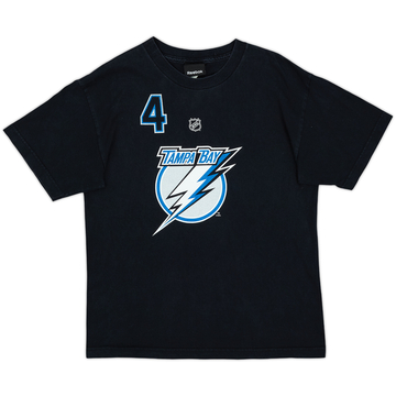 2008-11 Tampa Bay Lightning Lecavalier #4 Reebok T-shirt - 7/10 - (S)