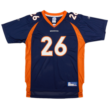 2002-03 Denver Broncos Portis #26 Reebok Maillot Domicile Authentique (Très bon état) XL Enfant