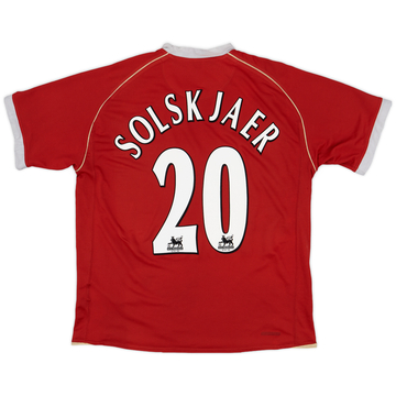 2006-07 Manchester United Maillot domicile Solskjaer #20 - 5/10 - (L)