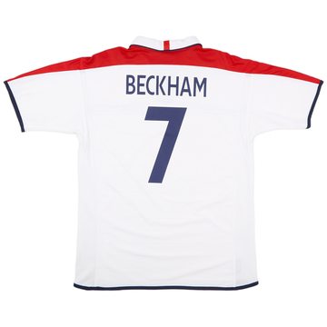 2003-05 England Maillot domicile Beckham #7 - 6/10 - (XL)
