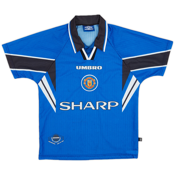 1996-98 Manchester United Maillot Third - 8/10 - (L.Boys)