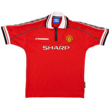 1998-00 Manchester United Maillot domicile - 8/10 - (L.Boys)