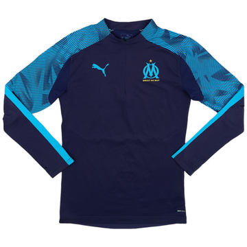 2019-20 Olympique Marseille Puma Haut d'entraînement 1/4 Zip - 9/10 - (XS)
