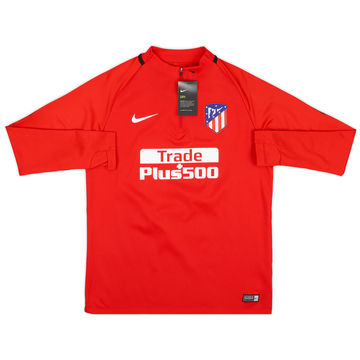 2017-18 Atletico Madrid Nike 1/4 Zip Haut d'entraînement (L)
