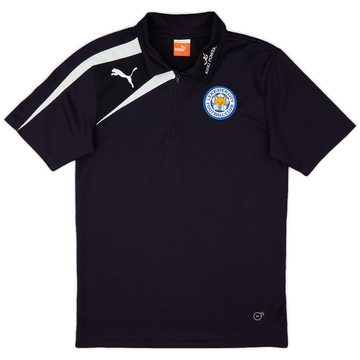 2012-13 Leicester Puma Polo zippé 1/4 - 8/10 - (S)