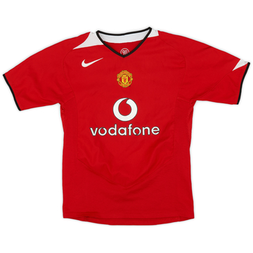 2004-06 Manchester United Maillot Domicile - 8/10 - (M.Boys)