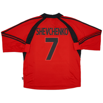 2001-02 AC Milan troisième maillot ML Shevchenko #7 (XL)