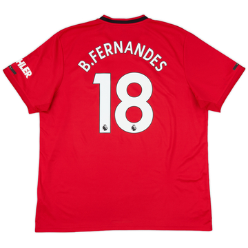 2019-20 Manchester United Maillot Domicile B.Fernandes #18 - 8/10 - (XXL)