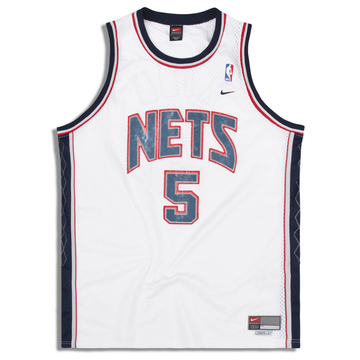 2001-04 New Jersey Nets Kidd #5 Nike Maillot Swingman (Domicile) XXL