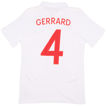 2009-10 England Maillot Domicile Gerrard #4 (XS)