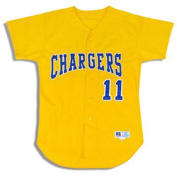 1990s Oxford Chargers #11 Russell Athletic Maillot (Domicile) L