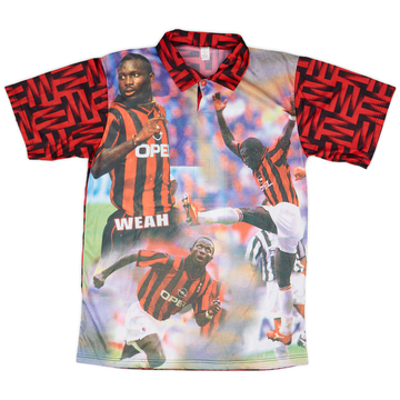 1998-99 AC Milan Maillot graphique Weah #9 - 9/10 - (XL)