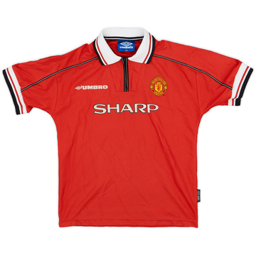 1998-00 Manchester United Maillot Domicile - 6/10 - (Garçons L)