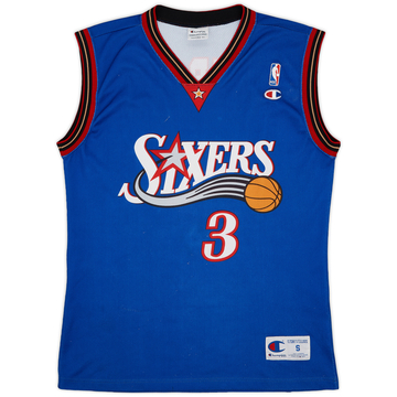 1999-00 Philadelphia 76ers Iverson #3 Maillot alternatif Champion - 8/10 - (S)