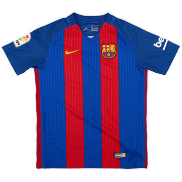 2016-17 Barcelona Maillot Domicile - 8/10 - (Garçon M)