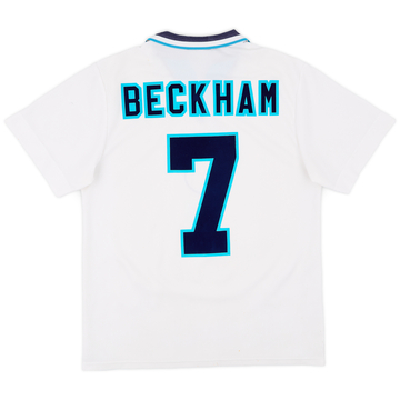 Maillot Domicile England 1995-97 Beckham #7 - 5/10 - (M)