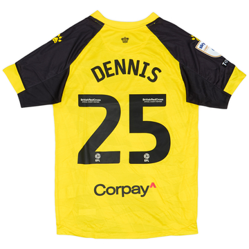 Maillot domicile Watford 2023-24 version match Dennis #25