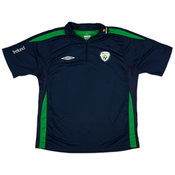 2007-08 Ireland Umbro Polo 1/4 zip - 8/10 - (XL)