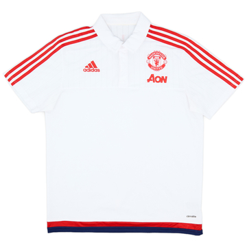 2015-16 Manchester United adidas Polo - 7/10 - (L)