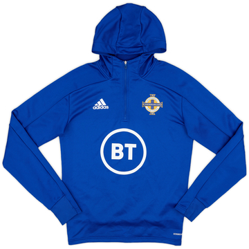 2019-20 Northern Ireland adidas Haut d'entraînement 1/4 de zip - 8/10 - (S)