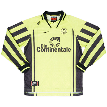 1996-97 Borussia Dortmund Maillot domicile manches longues - 8/10 - (XL.Boys)