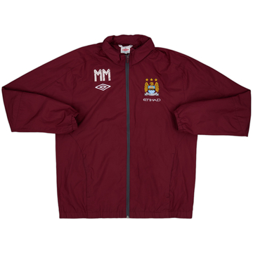 2012-13 Manchester City Umbro Veste de pluie à capuche édition Staff MM - 6/10 - (L)