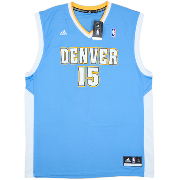 2010-11 Denver Nuggets Anthony #15 adidas Maillot extérieur (XL)