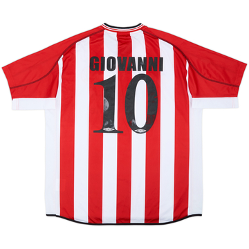 2002-03 Olympiakos Maillot Domicile Giovanni #10 - 6/10 - (XXL)