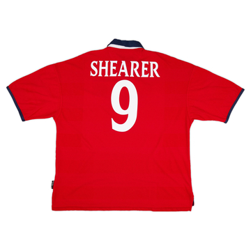 1999-01 England Away Shirt Shearer #9