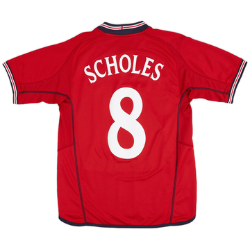 2002-04 England Maillot extérieur Scholes #8 - 6/10 - (S)
