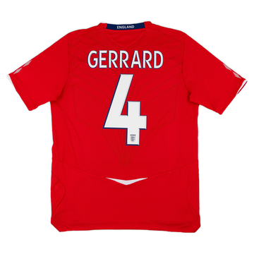 2008-10 England Maillot extérieur Gerrard #4 - 6/10 - (S)