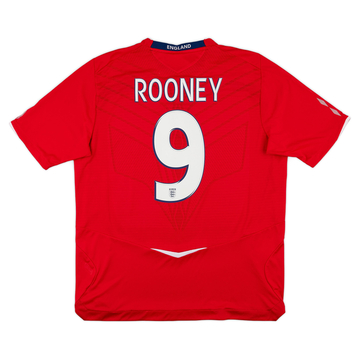 2008-10 England Maillot extérieur Rooney #9 - 8/10 - (S)