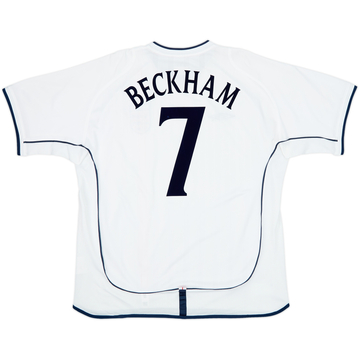 2001-03 England Home Shirt Beckham #7