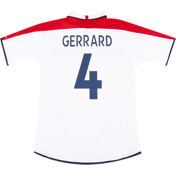 2003-05 England Maillot Domicile Gerrard #4 - 7/10