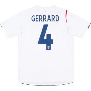 Maillot domicile Angleterre 2005-07 Gerrard #4 - 9/10