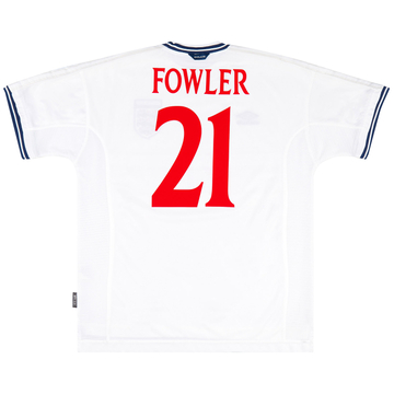 1999-01 England Maillot Domicile Fowler #21 - 7/10