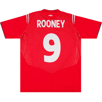 Maillot extérieur Angleterre 2004-06 Rooney #9 - 7/10