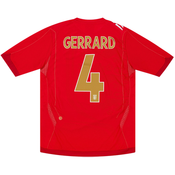 2006-08 England Maillot extérieur Gerrard #4 - 6/10
