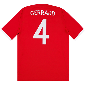 2010-11 England Maillot extérieur Gerrard #4 - 8/10