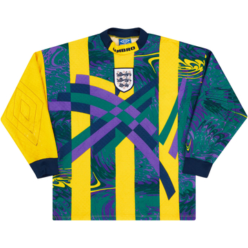 1995-96 England Maillot GK - 8/10 - (Y)