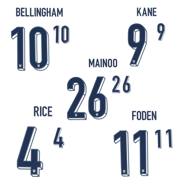 2024-25 England Domicile Flocage