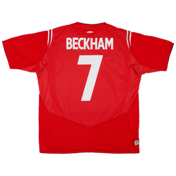 2004-06 England Maillot extérieur Beckham #7 - 6/10 - (XL)