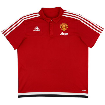 2015-16 Manchester United adidas Polo - 8/10 - (XL)