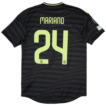 Maillot Third Real Madrid 2022-23 Champions League version match Mariano #24