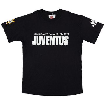 1994-95 Juventus 'Campionato Italiano' Kappa T-shirt graphique - 8/10 - (L)