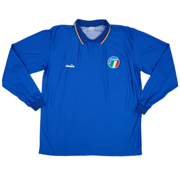 1986-91 Italy Maillot domicile manches longues - 9/10 (XL)