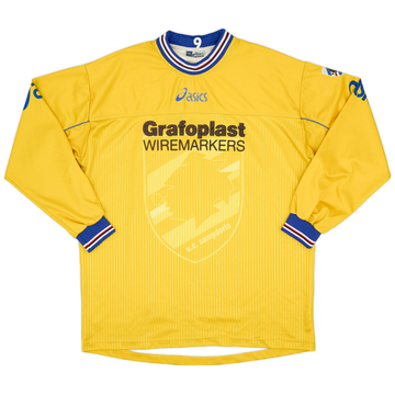 2001-02 Sampdoria Version joueur Asics Maillot d'entraînement manches longues #9 - 8/10 - (XL)