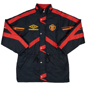 1996-97 Manchester United Umbro Manteau de banc matelassé - 9/10 - (L)