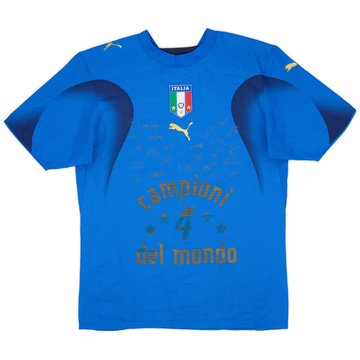 2006 Italie Campioni Del Mondo Maillot domicile signé - 7/10 - (S)